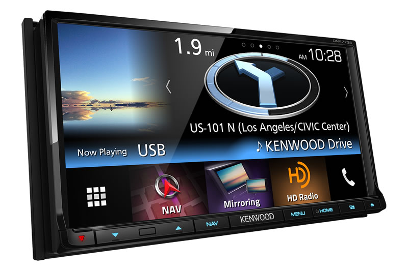 Kenwood - 2 DIN AV navigation system with Bluetooth & HD Radio