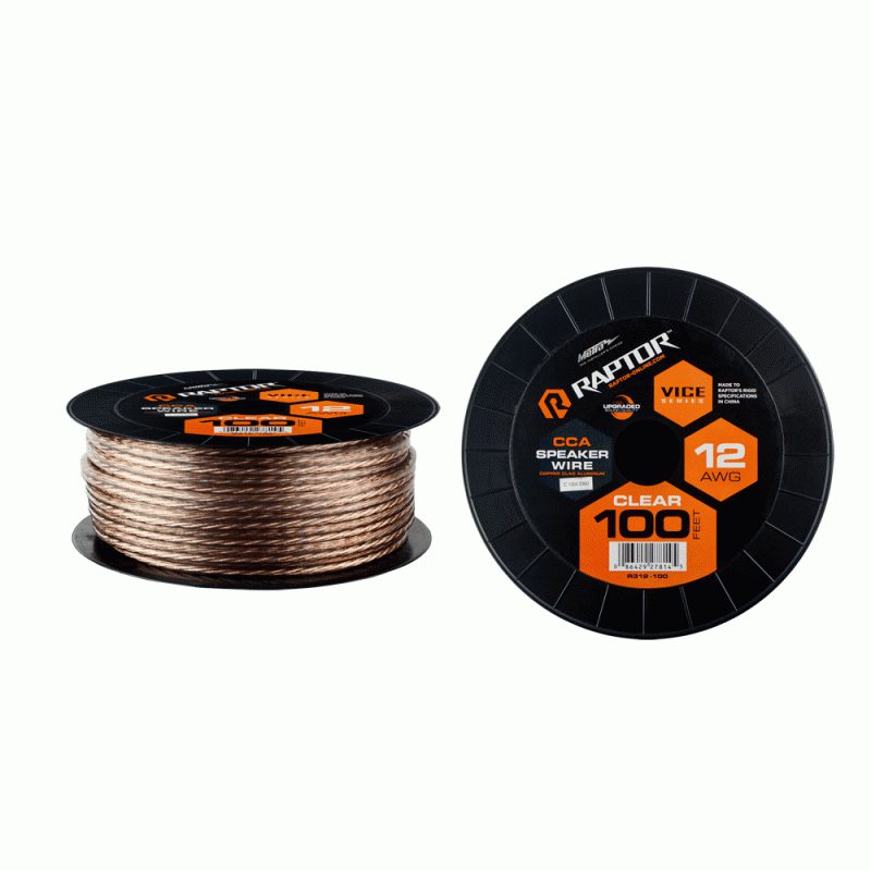 RAPTOR - 100FT 12AWG SPEAKER WIRE CCA - RSW12-100